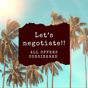 Willing to negotiate offers!